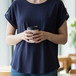 Navy Blue Women's Top